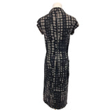 Bottega Veneta Black Grey Pure Wool Dress Size 38 IT / XS