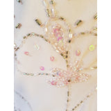 Berkertex Pale Pink Floral Beaded Long Dress Size 16