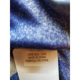 Elie Tahari Blue Black 100% Silk Dress Size S