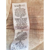 HOBBS Cream Women's 100% Linen Trousers Size 8