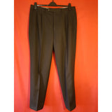 Canali Men's Black Stripe Wool Suit Size 54