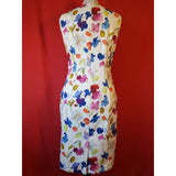 Hobbs Multicolour Floral Print Cotton Dress Size 10