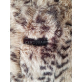 Centigrade Women's Beige Brown Faux Fur Coat Size L.