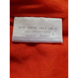 Nicole Farhi Women's Orange Cotton Short Sleeve Blouse Size 10 UK 36 EU