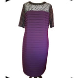 Рrecis Petite Purple Occasion Dress, Size 18.