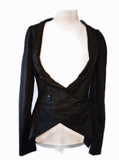 Vivienne Westwood Black Cotton Blazer Jacket Size 12