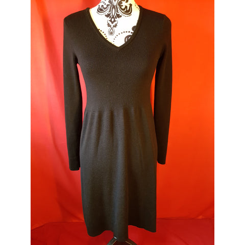 DKNY Black 100% Wool Dress Size  P / S