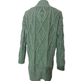 Fat Face Ladies Green Chunky Knit Jumper - Size UK 10