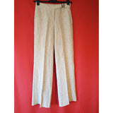 HOBBS Cream Women's 100% Linen Trousers Size 8