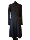 Dolce & Gabbana Womens Vintage Black Wool Coat Size 46 IT 14 UK