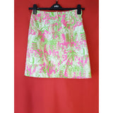 Lilly Pulitzer Pink White Green Skirt Size 0 / XS