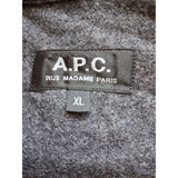 A.P.C. Rue Madame Paris Mens Grey Wool Blend Shirt Size XL