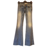 J Brand Blue Womens Wide Leg Jeans Size W24 L34.