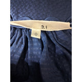 3.1 Phillip Lim Navy Pure Silk Dress Size 0 / 4 UK / XS