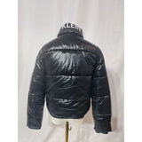 Calvin Klein Jeans Women's High Gloss Puffer Jacket - Black Size 16