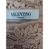 Valentino Brown Crocheted Cotton Skirt Size 40 IT 8 UK