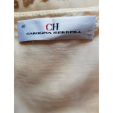 Carolina Herrera Women's Gold Top Size 12 UK 40 EU