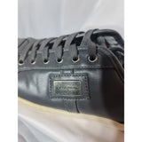 Dolce & Gabbana Men's Leather Low-Top Sneakers with Metal Logo Size 6