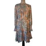 Reiss Light Womens Blue Red White Dress Size 8