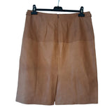 Boss Hugo Boss Womens Brown Leather Skirt Size 14