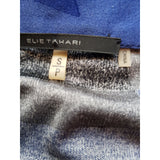 Elie Tahari Blue Black 100% Silk Dress Size S