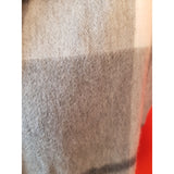 100% Cashmere Grey White Scarf
