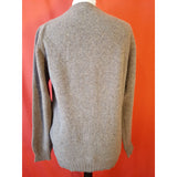 DARZI Grey Lambswool Jumper Size S