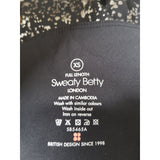 Sweaty Betty Black Gold Foil Print Leggings Size XS