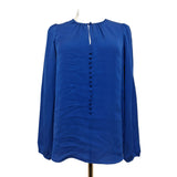 Michael Kors Blue Pure Silk Blouse Size XS