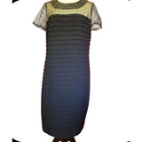 Precis Petite Navy Occasion Dress, Size 18 RRP £149.