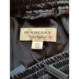 BURBERRY Black 100% Silk Trousers Size 16.