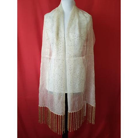 Phase Eight Women's Cream Sequin Scarf