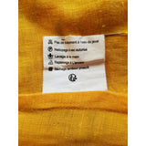 Fragonard Parfumeur Yellow 100% Linen Dress Size T2 /  12/14 UK.