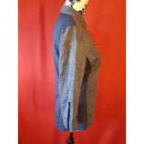 Elie Tahari Navy Blue Women's 3/4 Sleeve Shirt Size S