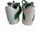 Jimmy Choo Green Suede Crystal Buckle Strap Trainers Sneakers Size 8 UK 41 EU