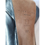 Рura Lopez Black High Heels Ankle Lace-up Boots Size 38.5 UK 5.5 UK