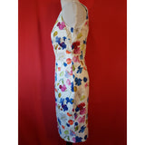 Hobbs Multicolour Floral Print Cotton Dress Size 10
