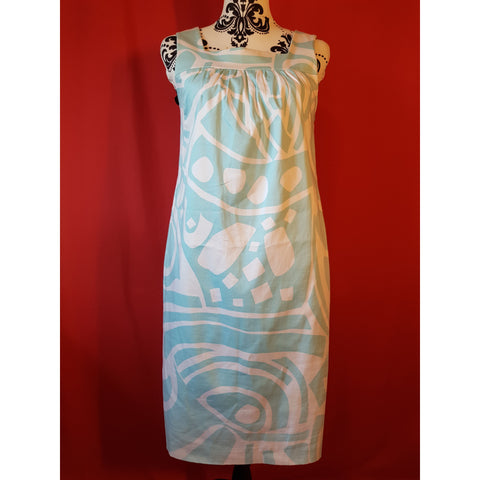 Calvin Klein Light Blue Cotton Dress Size 4 / S