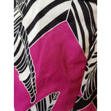 Trina Turk White Black Lilac Cotton Dress Size 2 / XS