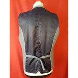 House of Cavani Men's Light Blue 3 Piece Wool Blend Suit Size UK 34R EU 44R.