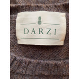 DARZI Grey Lambswool Jumper Size S