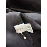 Paddy Campbell Black Dress White Rose Embellished Size 10