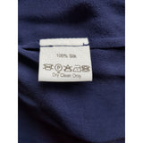 Temperlay London Navy 100% Silk Dress Size 10