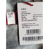 100% Cashmere Grey White Scarf