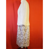 Jacques Vert Beige Lace Dress and Cardigan Size 18.