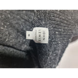 John Lewis Women's Charcoal Grey Fleck Cable Knit Jumper Size 10