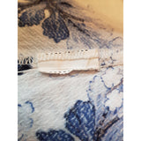 Desigual Women's White Navy Floral Print Blouse Size L