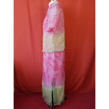 CAVITA Pink Summer Long Dress with Cardigan Size 16