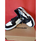 Supermade Off Brand Heart #444x Black White Trainers Size 10 UK 44 EU.