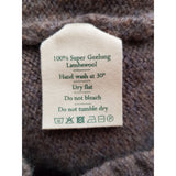 DARZI Grey Lambswool Jumper Size S
